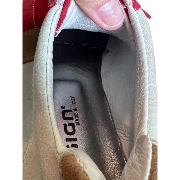 MADE IN ITALY Design Brand Suede Leather Italian Luxury Elegant Sneakers Lace 37 - Picture 13 of 16